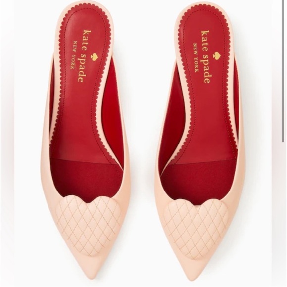 ♥️… Kate Spade Malena Pink Heart Flats - Picture 5 of 11